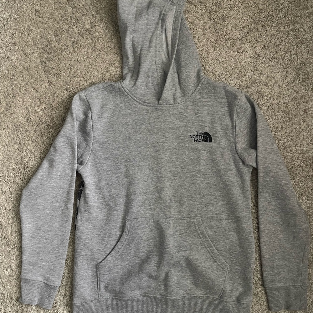 The North Face Light Gray Pullover Hoodie 10/12